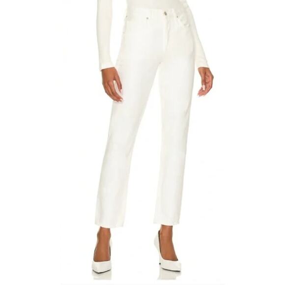 Citizens of Humanity Dani White Jeans Size 30 Released Hem Straight Leg Summer - Picture 1 of 15